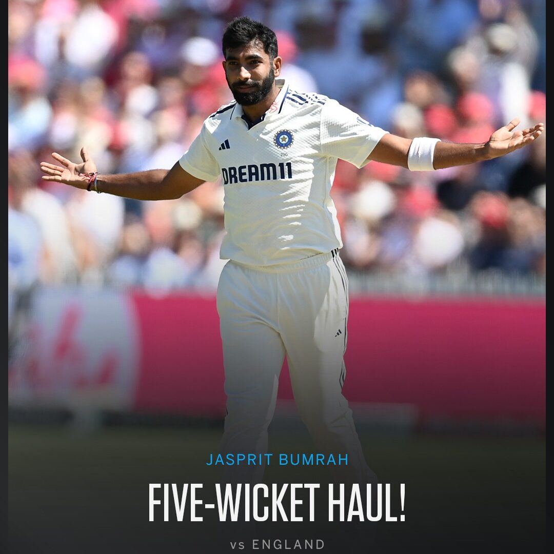 India vs England
Jasprit Bumrah