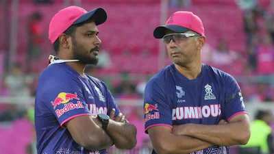 Sanju Samson and Rahul Dravid